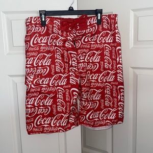 Coca-Cola swim trunks
